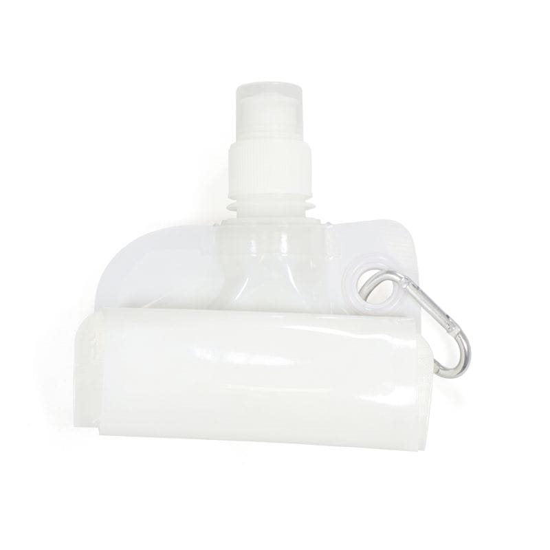 Botella plegable extra ligera de 500 ml, enrollable y reutilizable para agua y otras bebidas