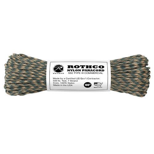 Cuerda Paracord de nylon 550LB ø 4 mm, 30 m