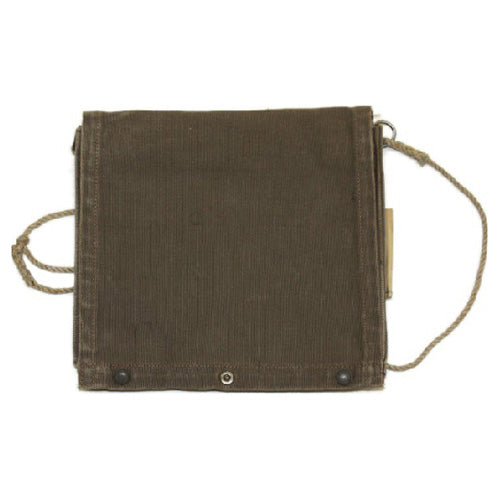Funda de mapas de lona de excedentes del ejército sueco usada (13603G)