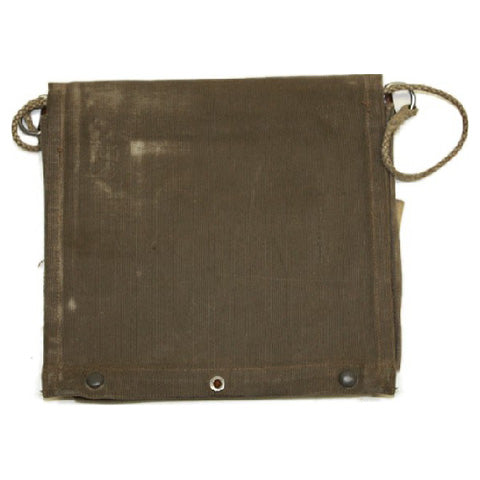 Funda de mapas de lona de excedentes del ejército sueco usada (13603G)