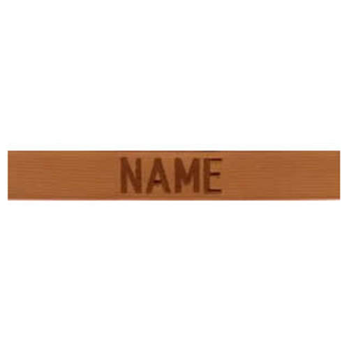 Parche bordado personalizado 'NAME' color Coyote para uniforme