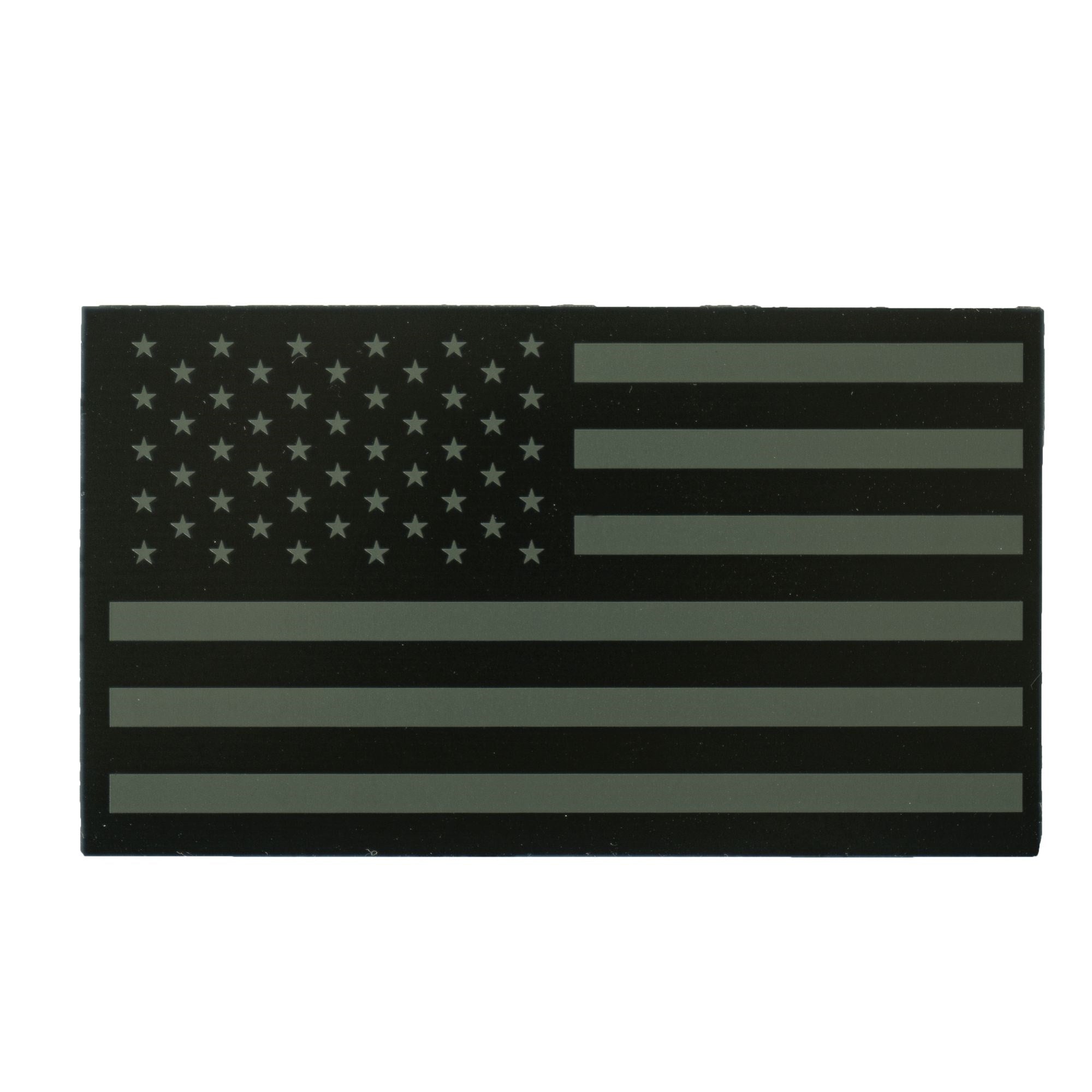 Parche bandera USA verde 5x9 cm Velcro visible en IR