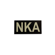 Parche IFF IR VELCRO NKA negro visible en infrarrojo 'no known allergies'