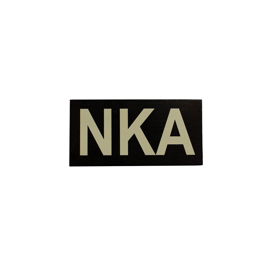 Parche IFF IR VELCRO NKA negro visible en infrarrojo 'no known allergies'