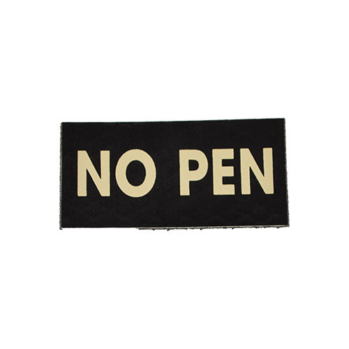 Parche Velcro IFF IR 'NO PEN' negro visible en infrarrojo