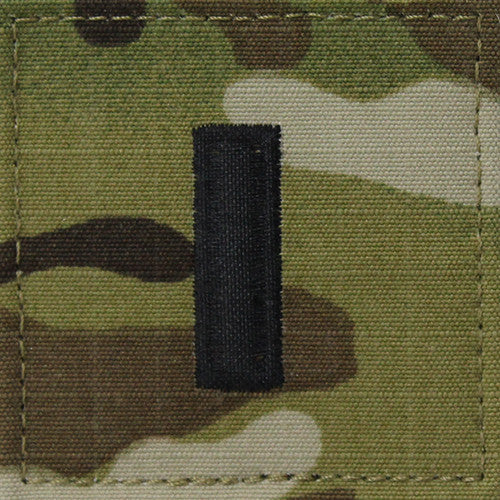 Parche de rango 1ST LIEUTENANT O-2 con velcro OCP®, aprox. 5x5 cm, fabricado en EE. UU.