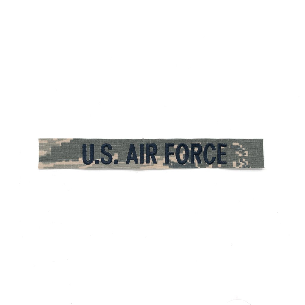 Parche U.S. AIR FORCE bordado sobre camuflaje Digital Tiger, fabricado en EE. UU., apto para coser en prendas