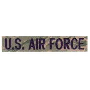 Parche U.S. AIR FORCE 15 cm con velcro, bordado sobre camuflaje tiger stripe