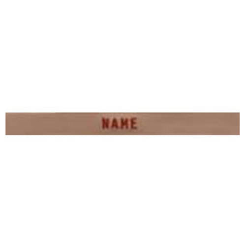 Parche identificador 'NAME' con hilo azul OLIV para uniforme
