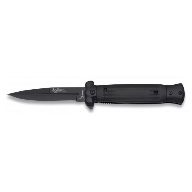 Navaja plegable Albainox 18007-A negra con hoja lisa