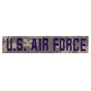 Parche VELCRO 'U.S. AIR FORCE' bordado en azul, base ACU DIGITAL, fabricado en EE. UU.