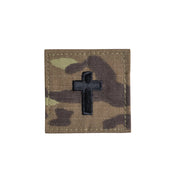 Parche velcro Capellán Militar OCP con cruz bordada, fabricado en EE. UU.