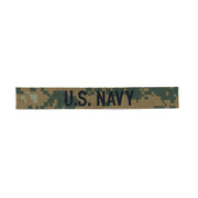 Parche U.S. NAVY en MARPAT Woodland bordado, fabricado en EE. UU., apto para coser en prendas