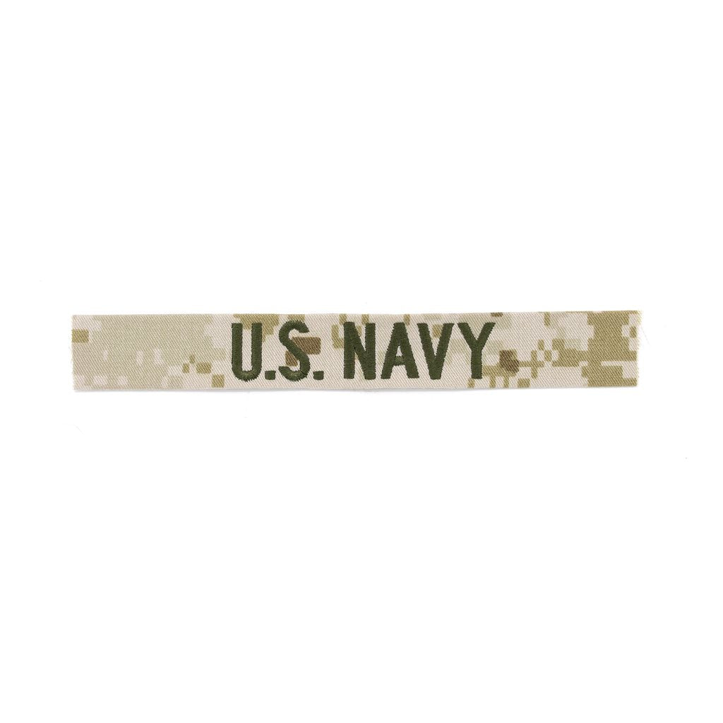 Parche U.S. NAVY bordado en MARPAT Desert para coser, fabricado en EE. UU.