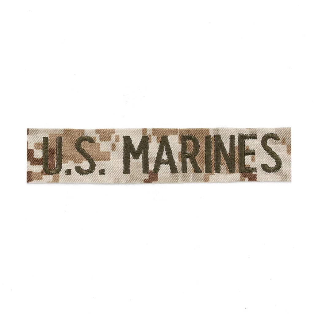 Parche Velcro U.S. MARINES con patrón MARPAT Desert, fabricado en EE. UU.