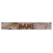 Parche personalizado 3x 'NAME' en patrón MARPAT DESERT para uniforme