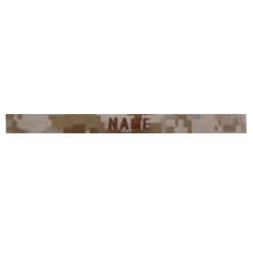 Parche identificador 'NAME' con hilo azul OLIV para uniforme