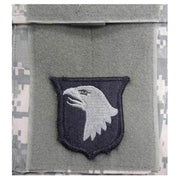 Parche textil 101st Airborne Division con velcro, aprox. 7 x 6,5 cm, fabricado en EE. UU.