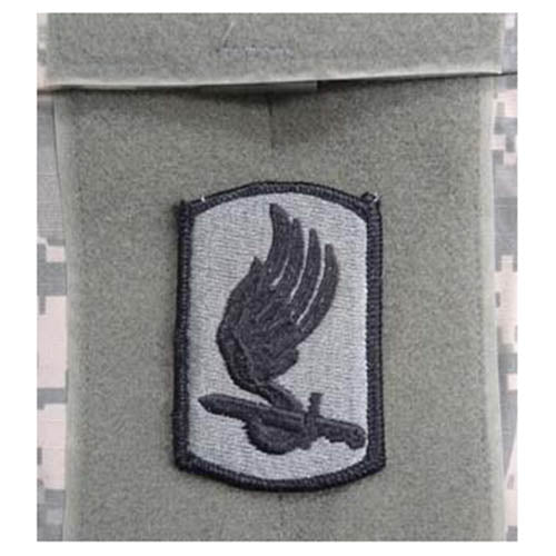 Parche textil 173rd AIRBORNE BDE con velcro, aprox. 5 x 7,5 cm