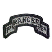 Parche textil 1st RANGER BN con velcro, aprox. 9 x 4 cm