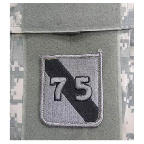 Parche textil 75th Infantry Division con velcro, aprox. 6,5 x 7,5 cm