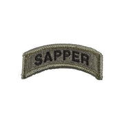 Parche arqueado SAPPER aprox. 6 x 2,5 cm con velcro en la parte trasera