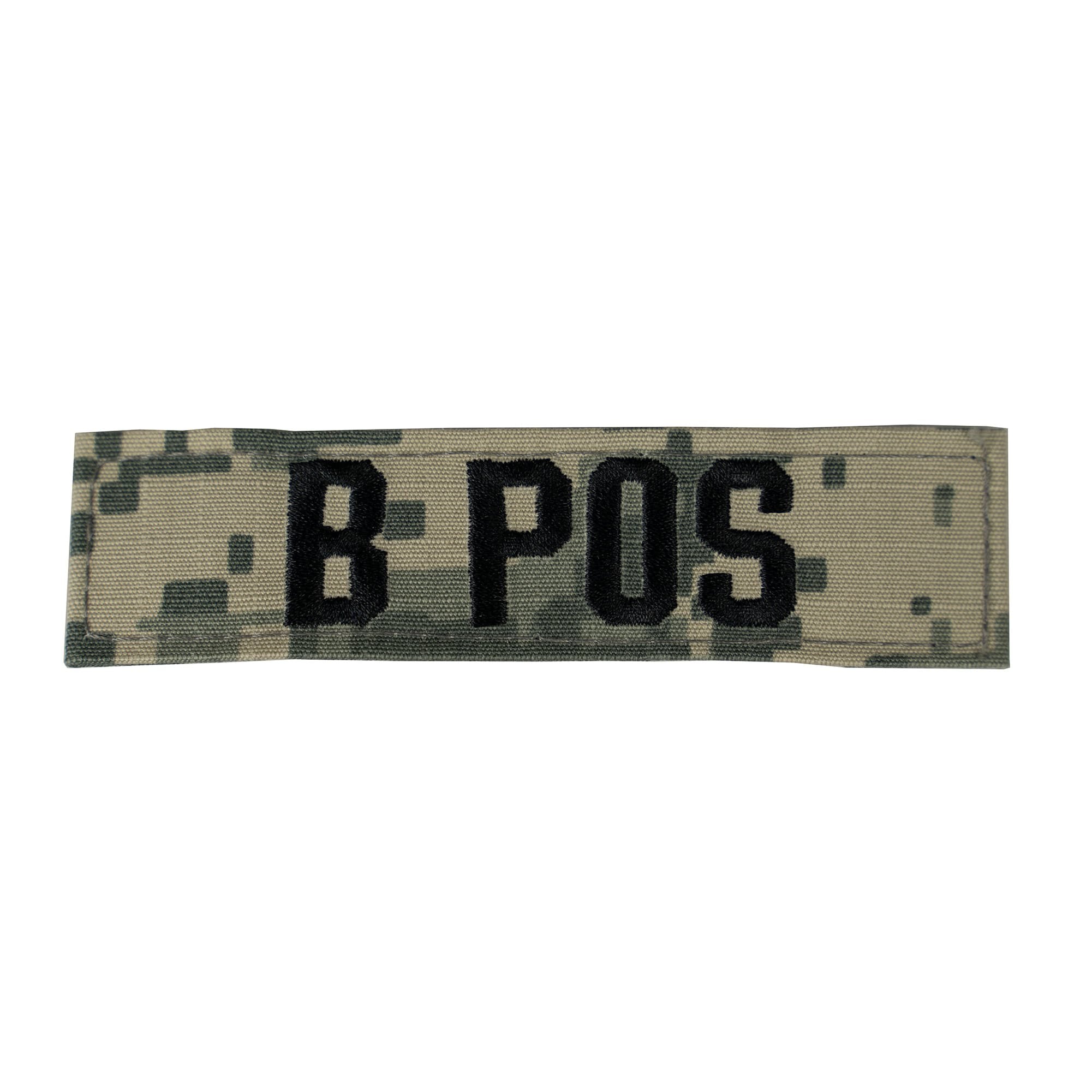 Parche grupo sanguíneo B velcro ACU Digital rip-stop 10x2,5 cm