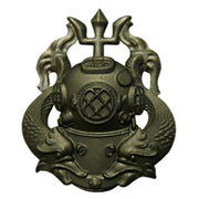 Insignia US DIVER Master negra en metal mate, fabricada en EE. UU.