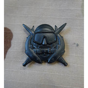 Insignia US Special Operations Diver negra en metal mate, fabricada en EE. UU. según especificación militar