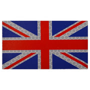 Parche IFF IR bandera GB con velcro en color, aprox. 9 x 5 cm, visible en espectro IR