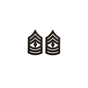 Insignia de rango USMC 1stSgt en metal negro mate, venta por par