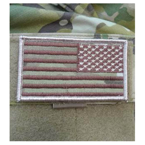 Parche bandera EE. UU. Multicam 8x5 cm con VELCRO