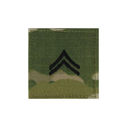 Parche de rango Corporal E-4 con velcro OCP, aprox. 5 x 5 cm, fabricado en USA