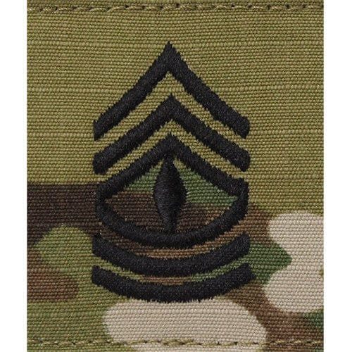Parche First Sergeant E-8 OCP velcro rip-stop 5x5 cm certificado US Army