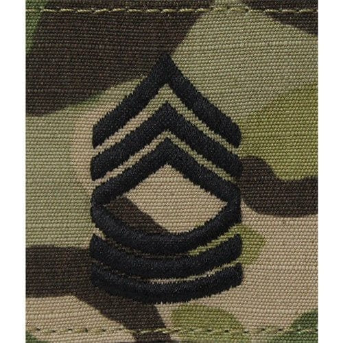 Parche First Sergeant E-8 OCP velcro rip-stop 5x5 cm certificado US Army