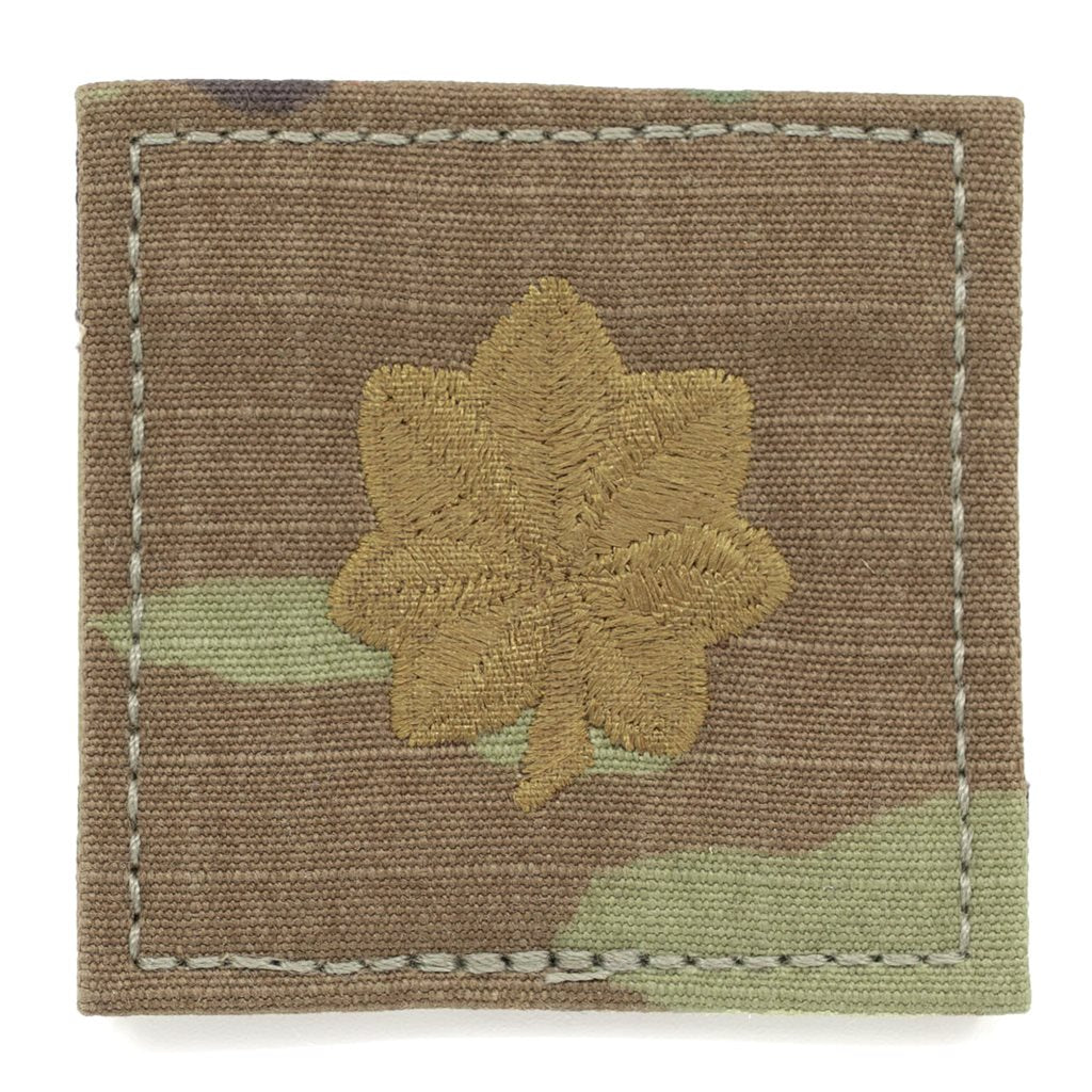 Parche de rango Major O-4 con velcro, camuflaje OCP, rip-stop, aprox. 5x5 cm