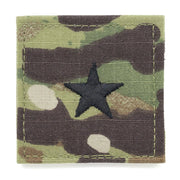 Parche de rango Brigadier General O-7 con velcro en rip-stop camuflaje OCP, tamaño 5x5 cm