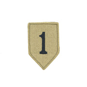 Parche 1st Infantry Division OCP con velcro, 9,3 x 6,3 cm, fabricado en EE. UU.