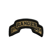 Parche textil 1st RANGER BN OCP 9 x 4 cm con velcro, fabricado en EE. UU.