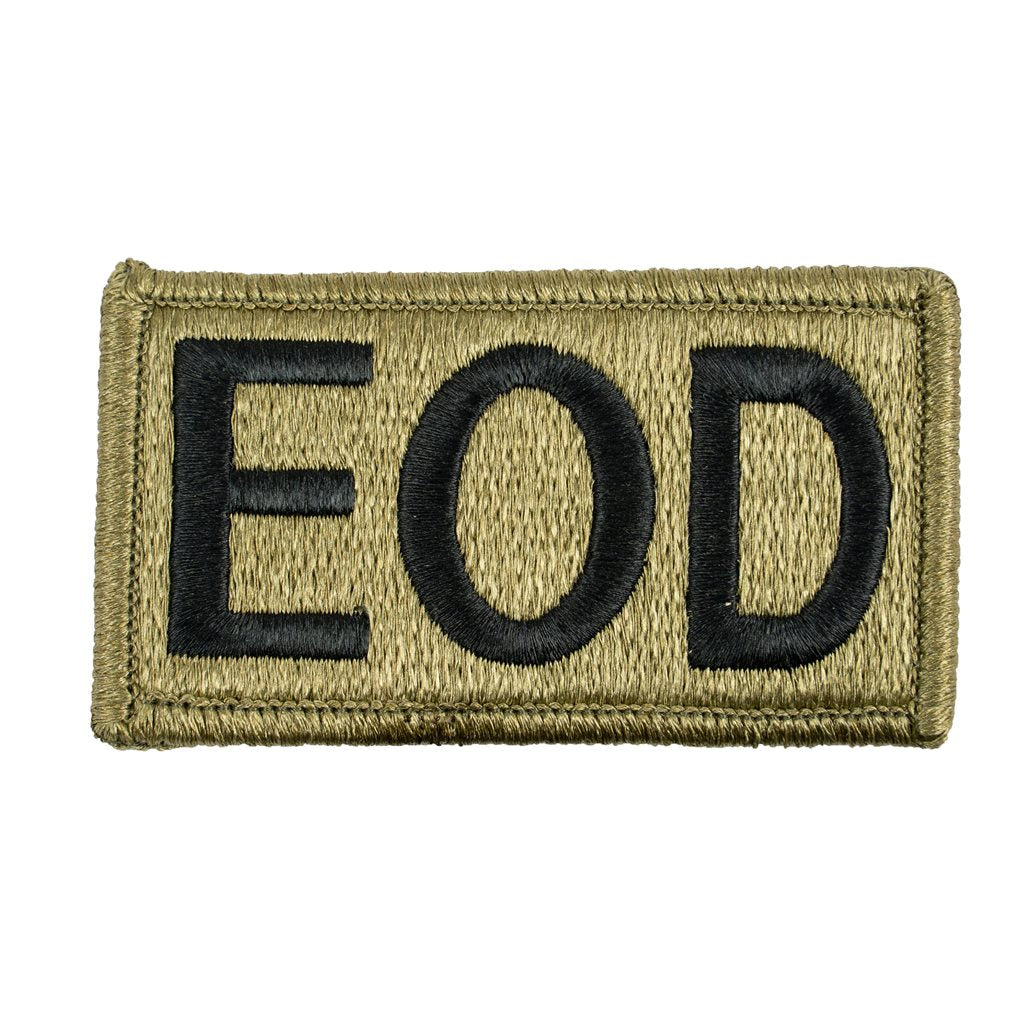 Parche EOD velcro OCP, aprox. 8 x 4,5 cm, con velcro en el reverso
