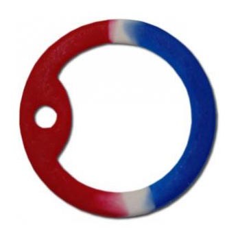 Protectores de goma azul-blanco-rojo para chapas identificativas US, pack por par