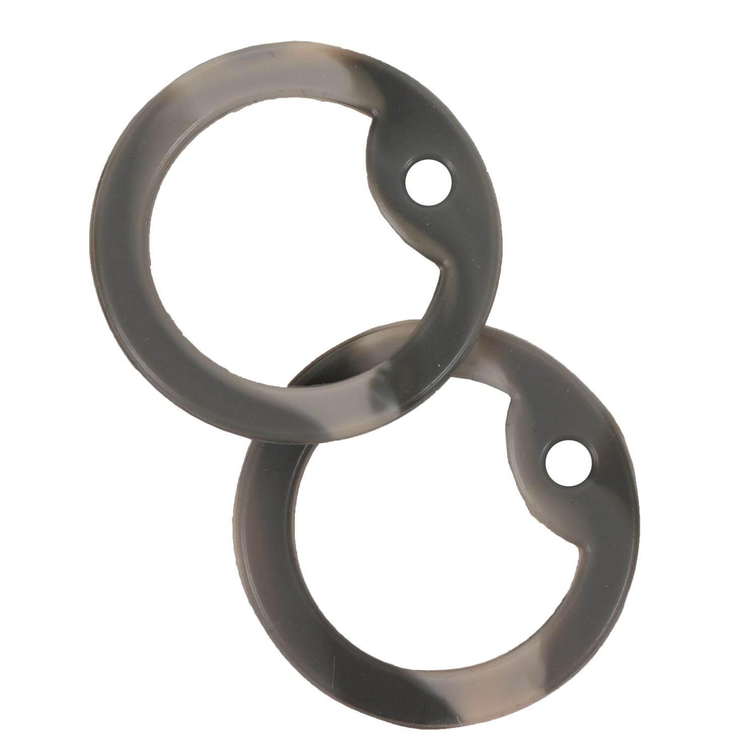 Silenciadores de silicona camuflaje gris para chapas de identificación tipo estadounidense, pack de 2