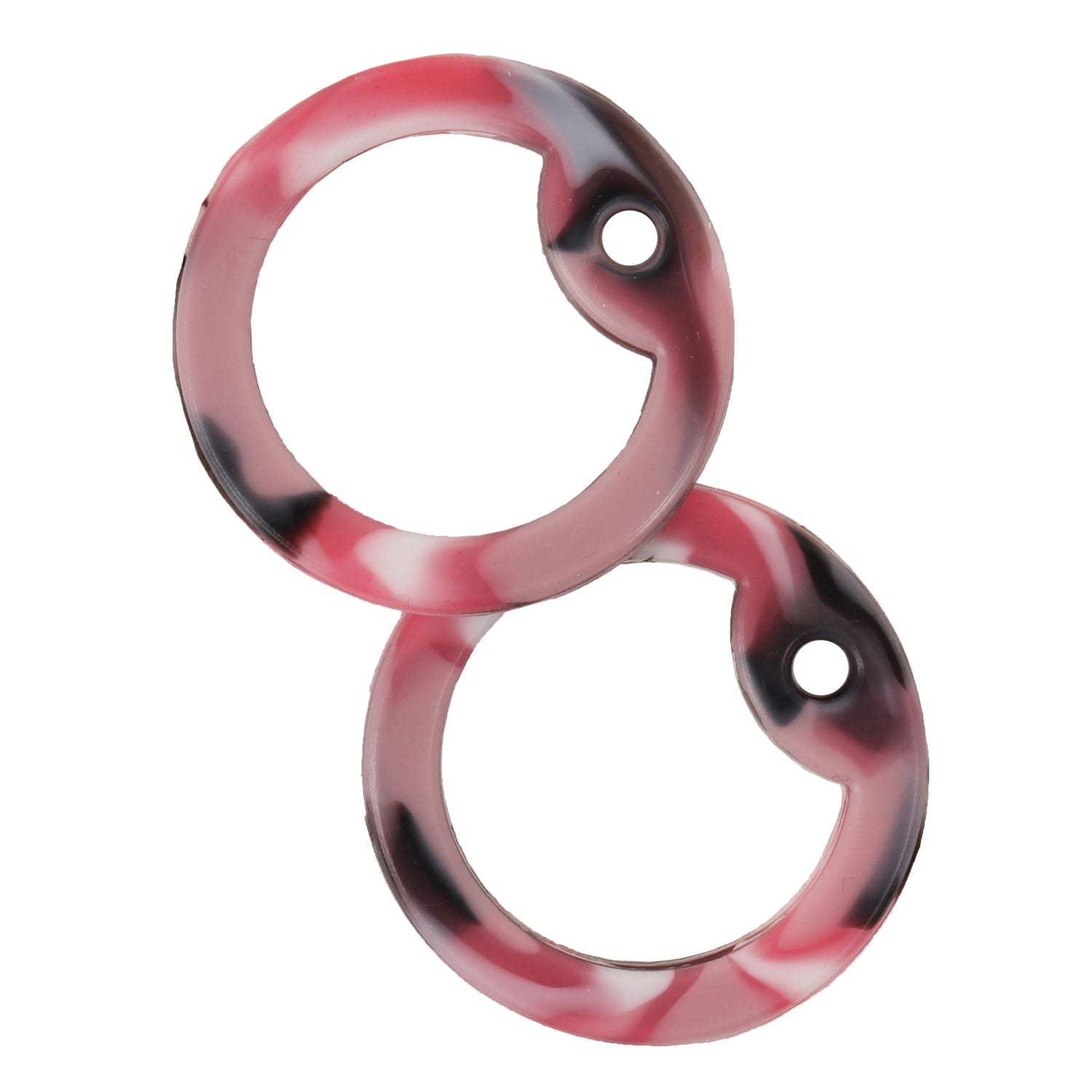 Protectores de silicona Pink Camo para chapas tipo US - pack de 2