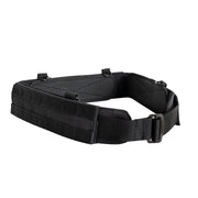 Cinturón de combate OW PROFIE negro con correas modulares MOLLE y 4 anillas D de plástico