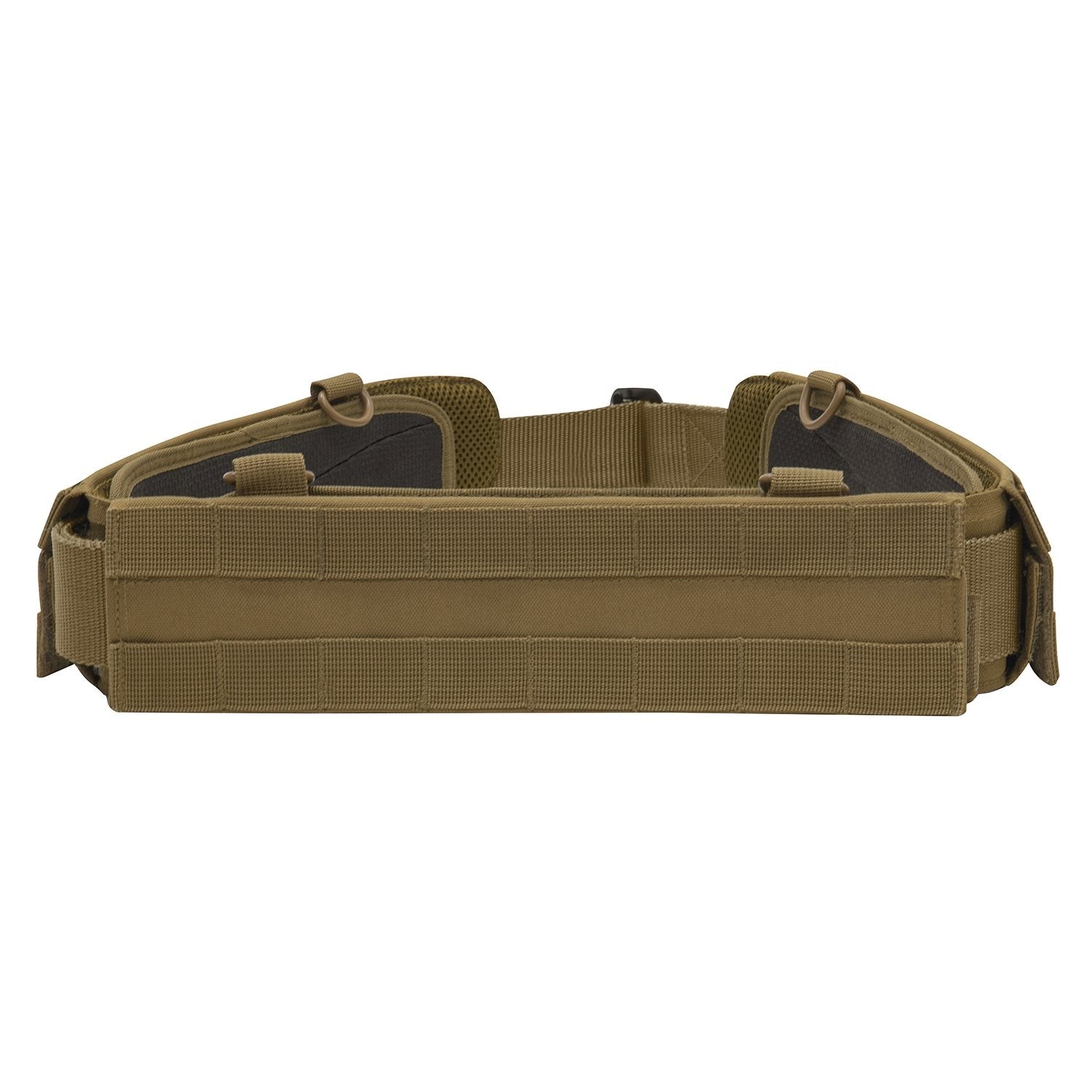 Cinturón de combate OW PROFIE COYOTE, bajo perfil con sistema MOLLE/PALS y cuatro anillas en D de plástico