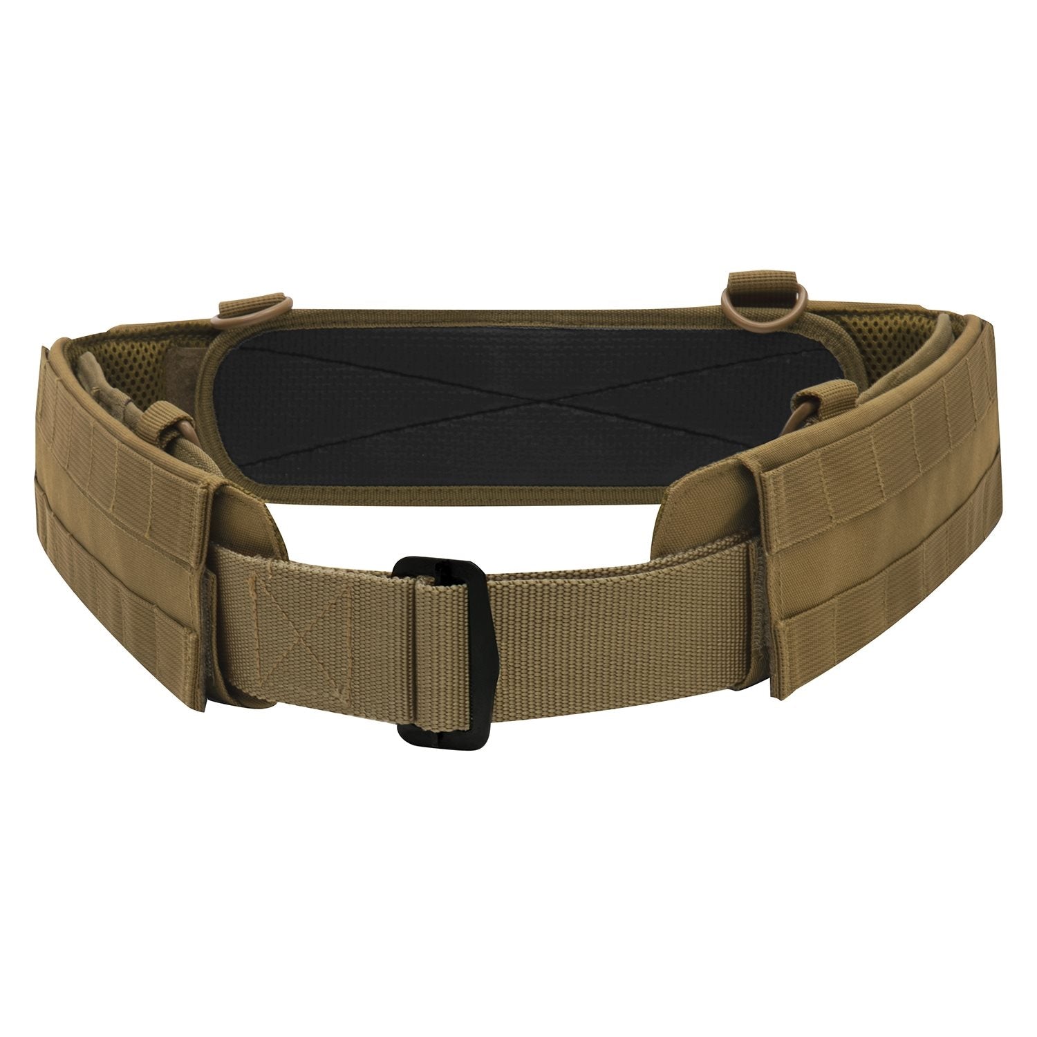 Cinturón de combate OW PROFIE COYOTE, bajo perfil con sistema MOLLE/PALS y cuatro anillas en D de plástico