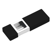 Cenicero de viaje OUTDOOR negro, compacto
