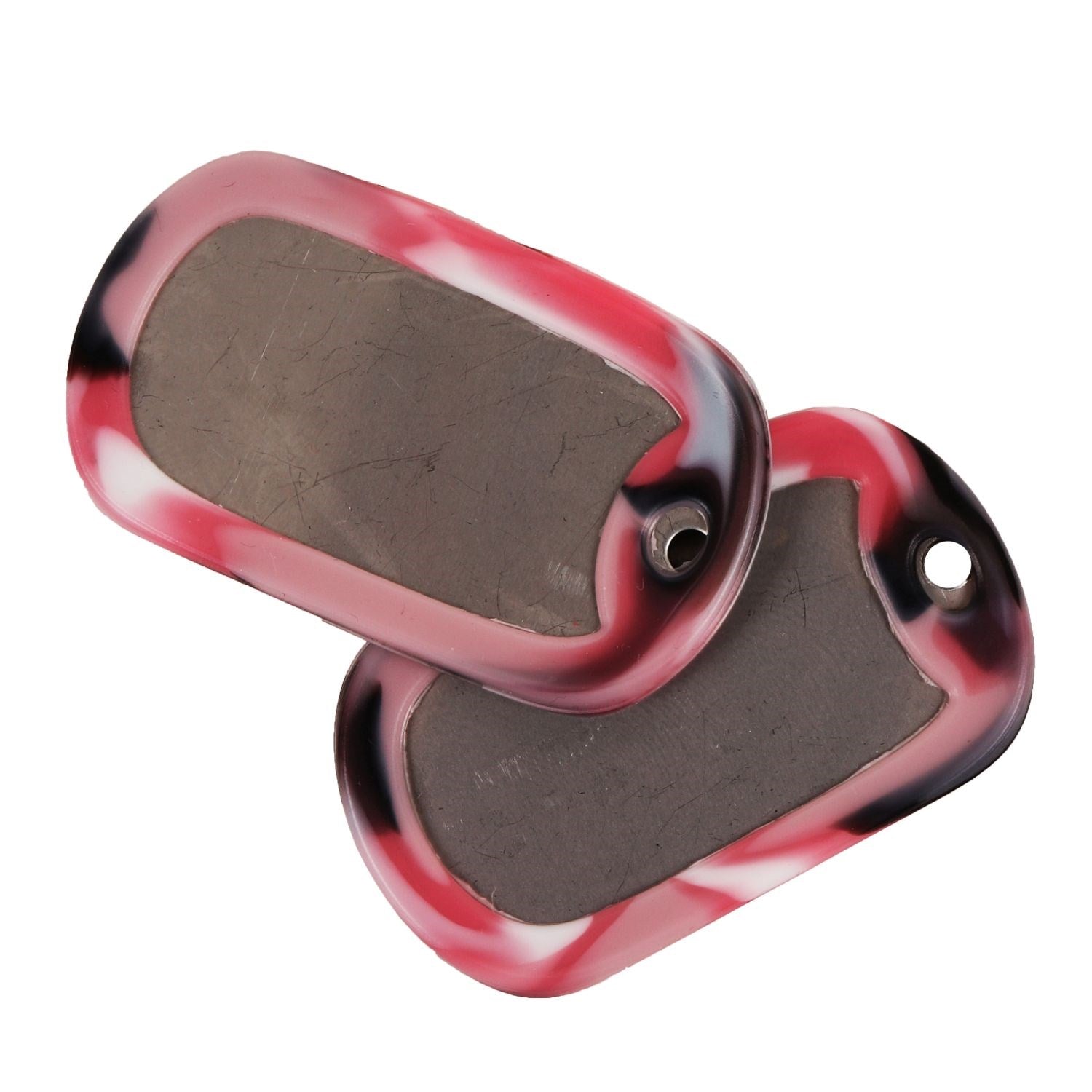 Protectores de silicona Pink Camo para chapas tipo US - pack de 2