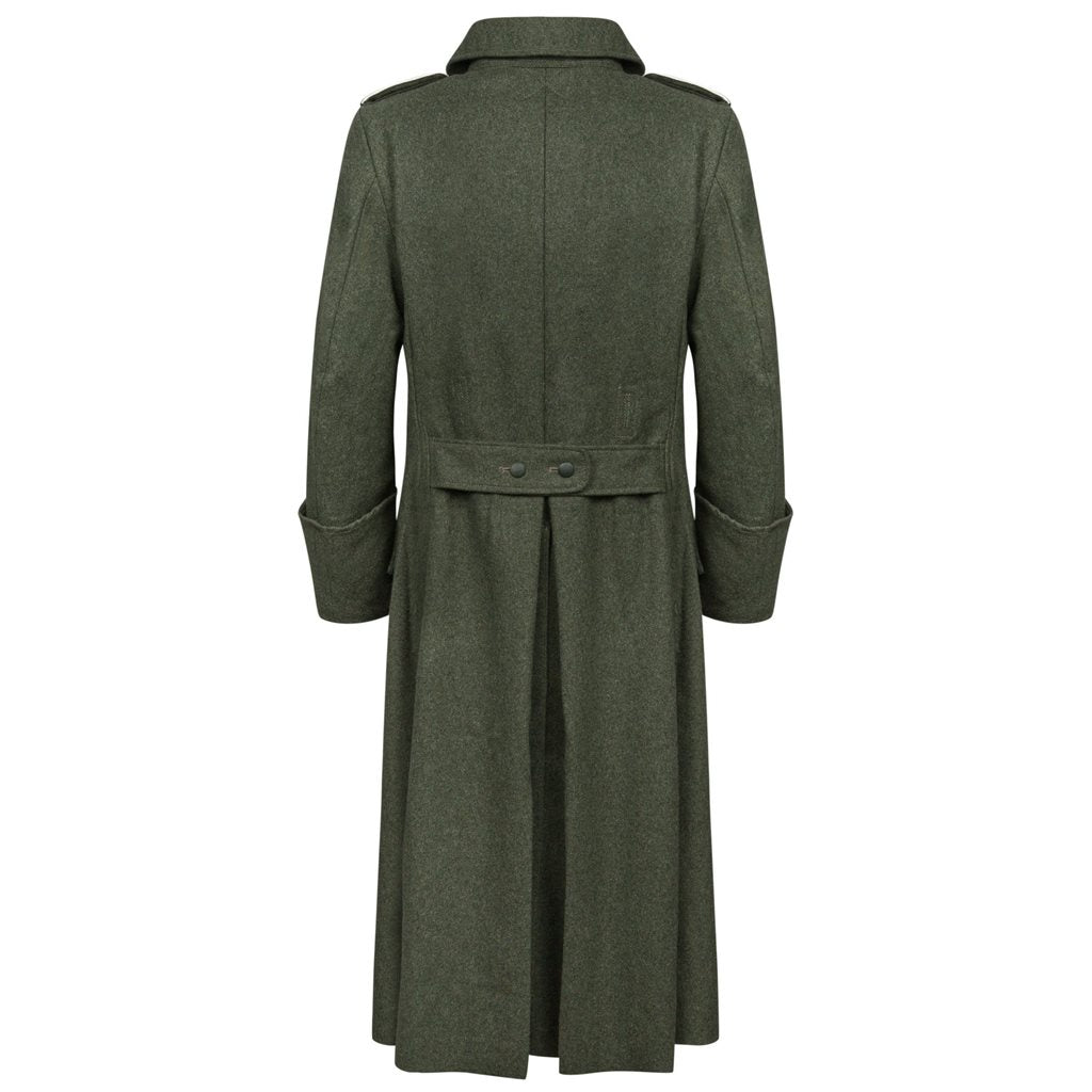Abrigo repro M40 WH - doble botonadura y cuello de tela uniforme