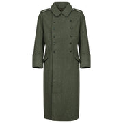 Abrigo repro M40 WH - doble botonadura y cuello de tela uniforme